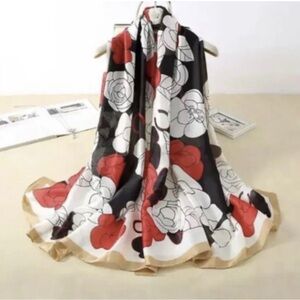 Silk scarf multi colored